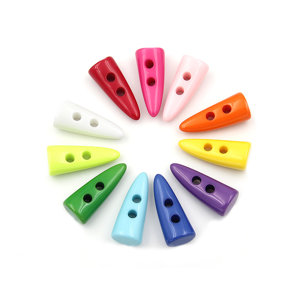 Craftisum MIXED COLOR OX HORN BUTTONS FOR KIDS 25 PCS