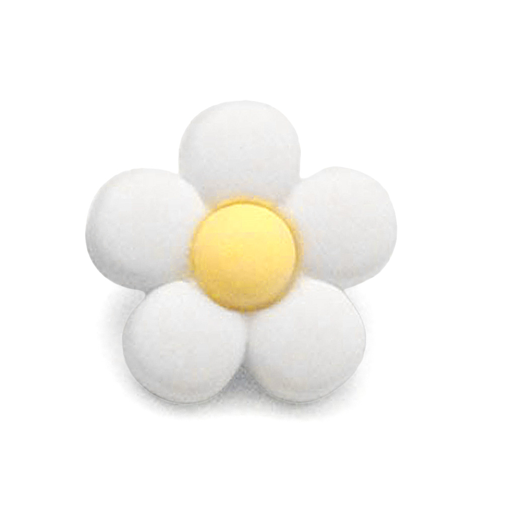 Craftisum 20 pcs Cute Resin Little White Flowers with Shank Sewing Coat Buttons -18mm -11/16"