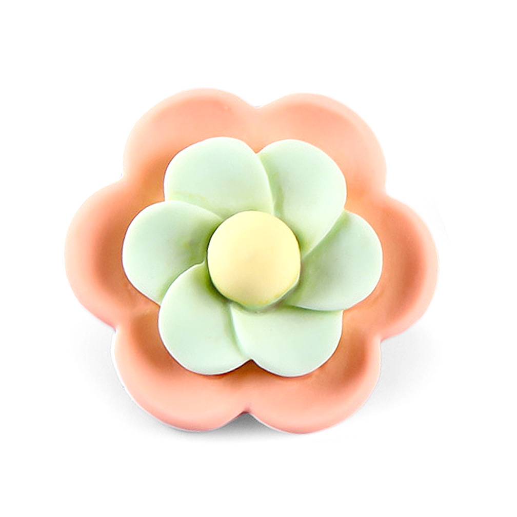 Craftisum 20 pcs Cute Orange Resin Camellia Sewing Coat Buttons with Loop -20mm -13/16"