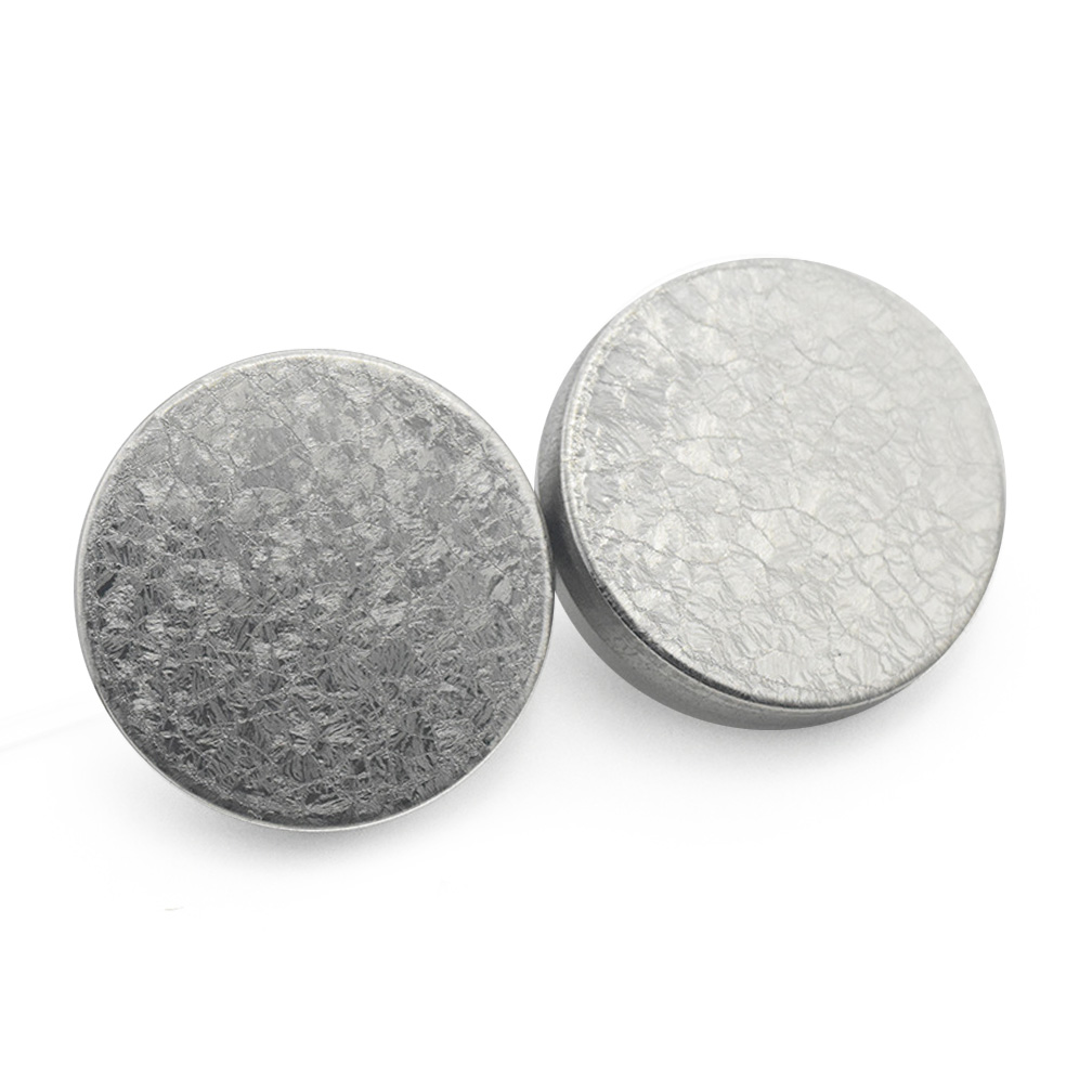 Craftisum 20 pcs Silver Wrinkled Foil Texture Sewing Metal Shank Buttons for Coats -25mm -1"