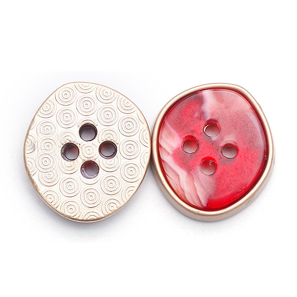  Red Button 18L Sewing Button for Coats 4 Hole Buttons